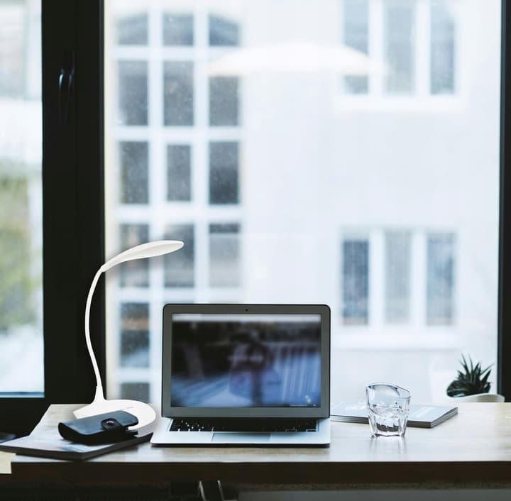 LAMPKA BIURKOWA NA BIURKO LED SZKOLNA NOCNA USB STOJĄCA BIAŁA WYGINANA HQ