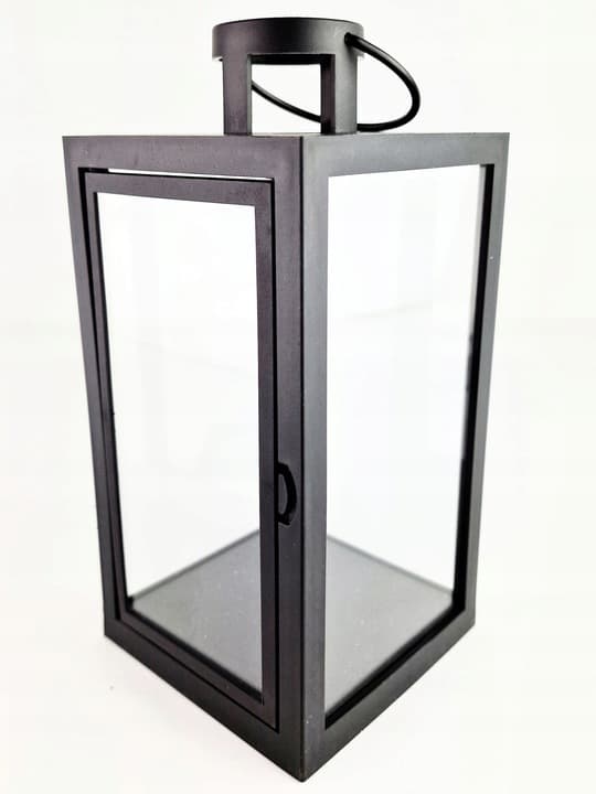 LATARENKA DEKORACYJNA LAMPION OGRODOWA LATARNIA OTWIERANA 21CM PUSTA