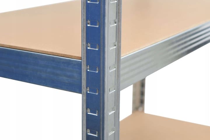 REGAŁ MAGAZYNOWY GARAŻOWY METALOWY WARSZTATOWY OCYNK 2W1 MDF 150cm 625kg
