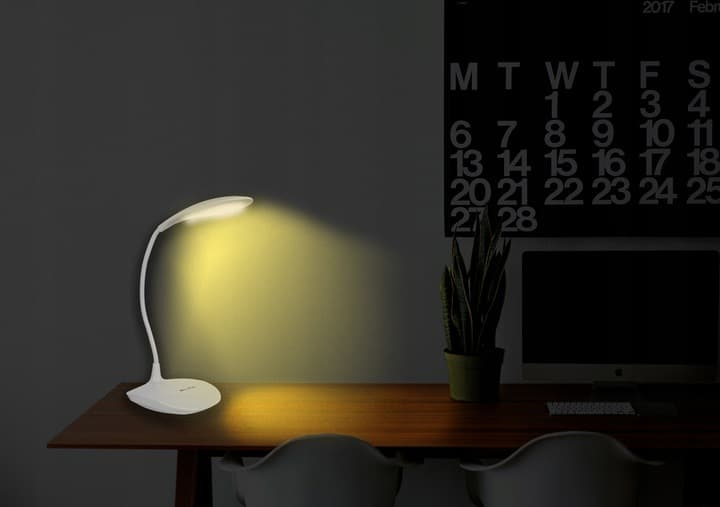 LAMPKA BIURKOWA NA BIURKO LED SZKOLNA NOCNA USB STOJĄCA BIAŁA WYGINANA HQ