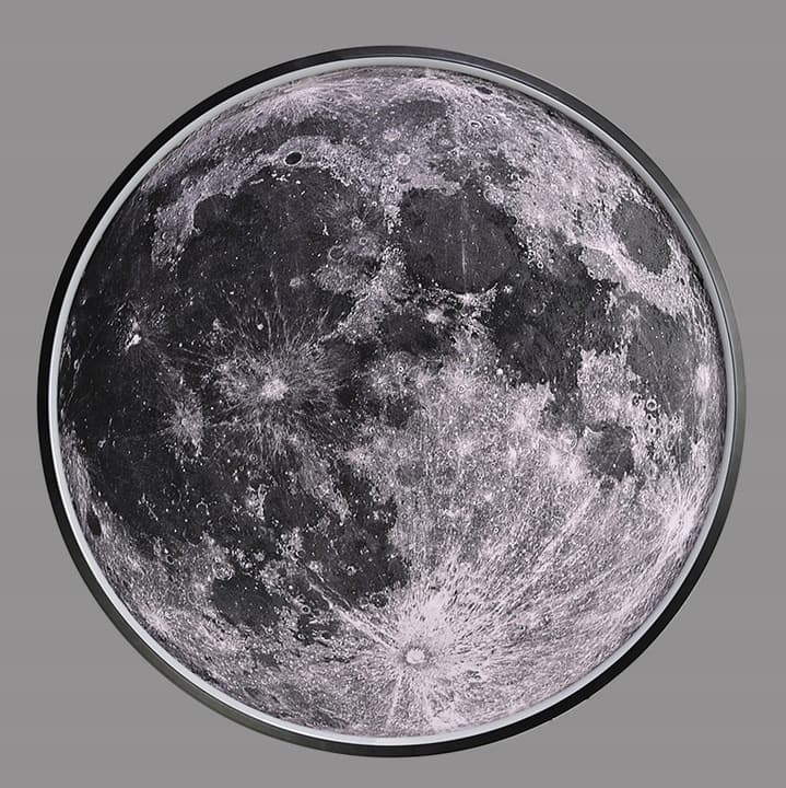 Lampa LED KSIĘŻYC MOON 3D Sufitowa Ścienna Kinkiet Plafon 60cm APKA + PILOT