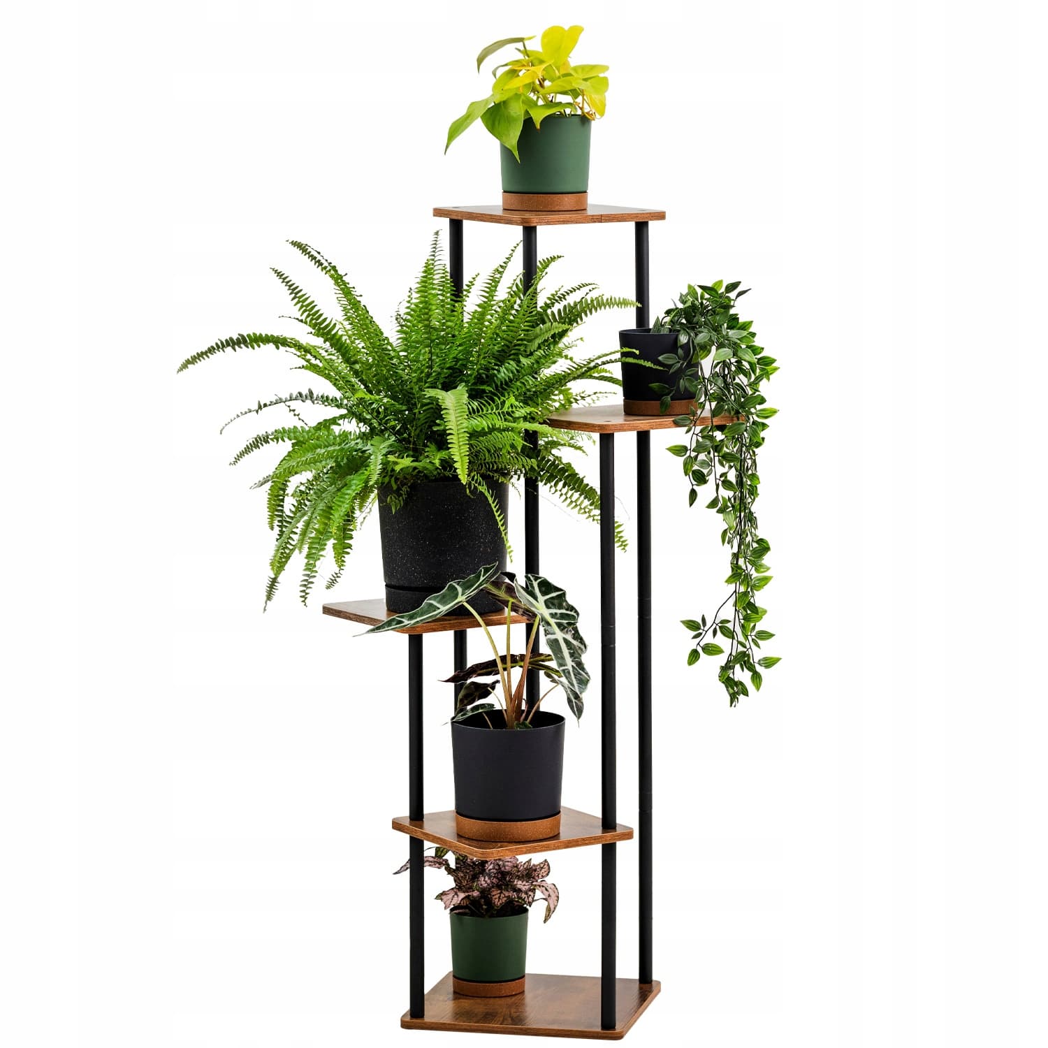 Kwietnik metalowy na kwiaty stojący wysoki 5 poziomów duży 106cm XL PALACE