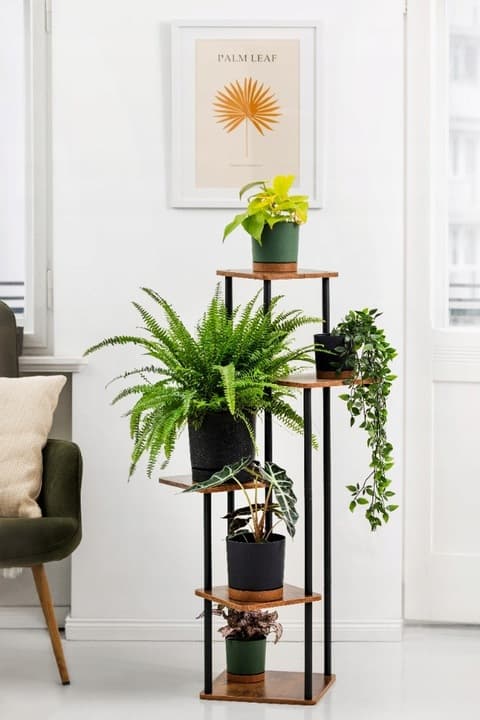 Kwietnik metalowy na kwiaty stojący wysoki 5 poziomów duży 106cm XL PALACE