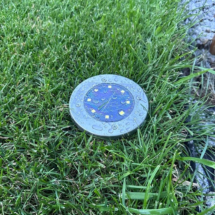Lampki Solarne Ogrodowe Najazdowe LED Zestaw 12szt Wbijane Gruntowe Dysk