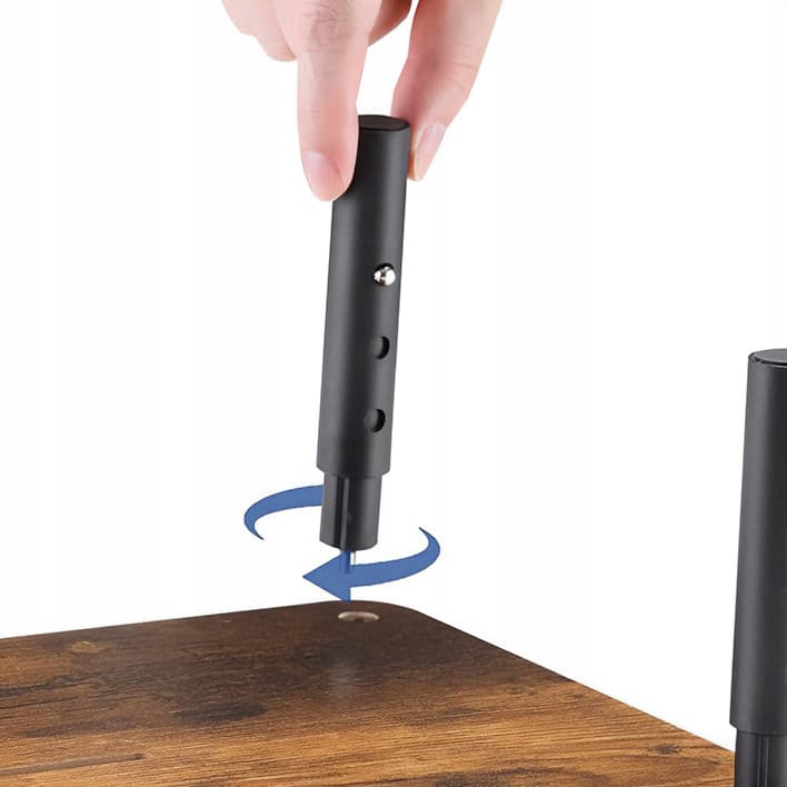 PODSTAWKA POD MONITOR LAPTOP PÓŁKA Z SZUFLADĄ NADSTAWKA REGULOWANA LOFTOWA