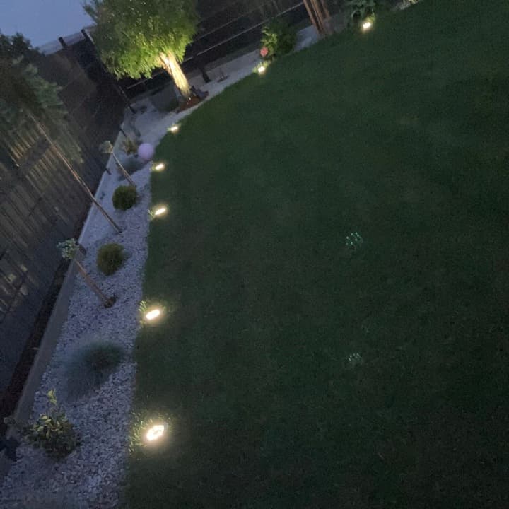 Lampki Solarne Ogrodowe Najazdowe LED Zestaw 12szt Wbijane Gruntowe Dysk
