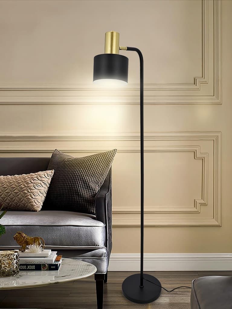 Lampa Stojąca Podłogowa LED Lampka Do Czytania Nocna 1X E27 Włącznik 140cm