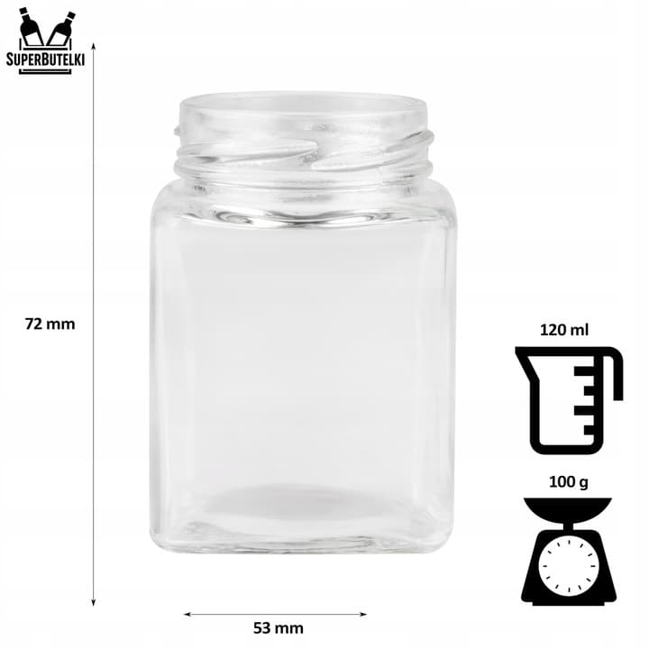 24x słoiczki 120 ml na przyprawy + NABIERAK + 200x etykiety PRZYPRAWNIK