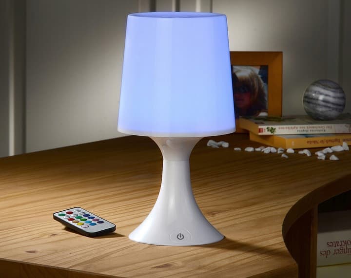 LAMPKA LED STOŁOWA NOCNA WIELOKOLOROWA + PILOT